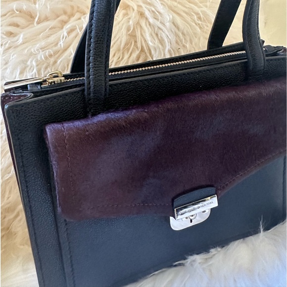 KATE SPADE Hyde Place Small Zarinah Micropebble Leather Haircalf Satchel. - Picture 2 of 12